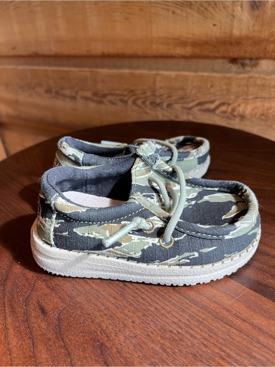 Hey Dude Other - HEY DUDE - Green Camouflage Slip-On Boat Shoes